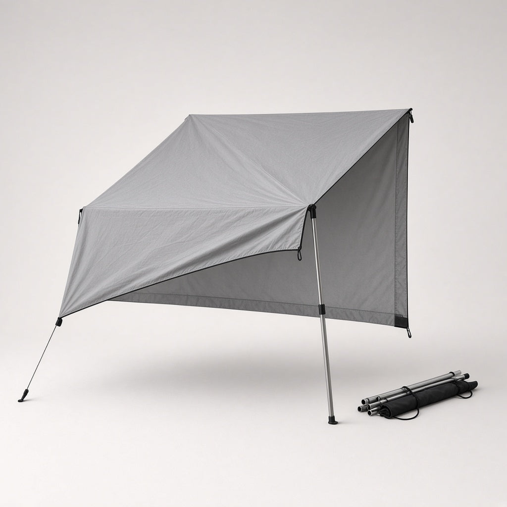 Camping awning extension