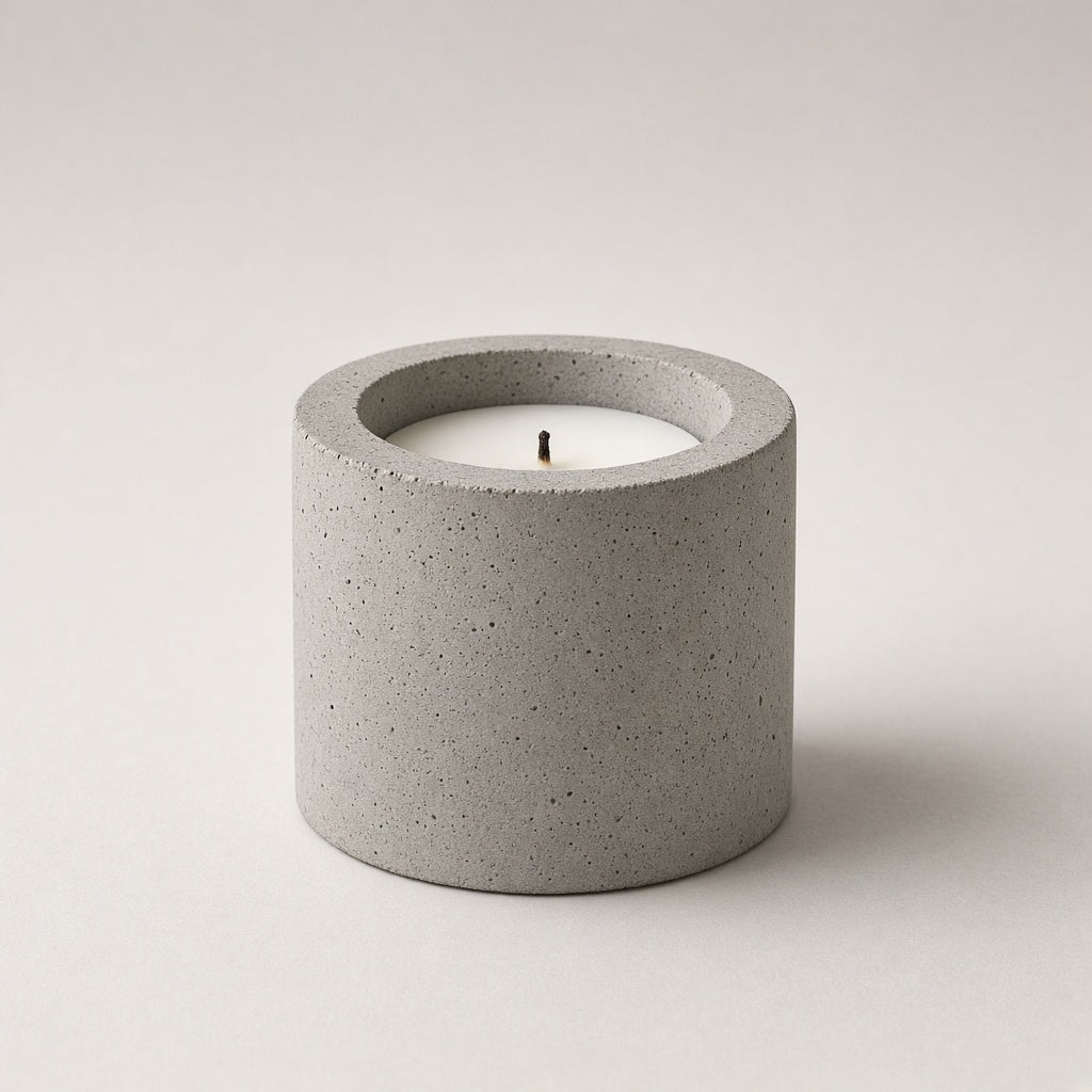Concrete candle holder