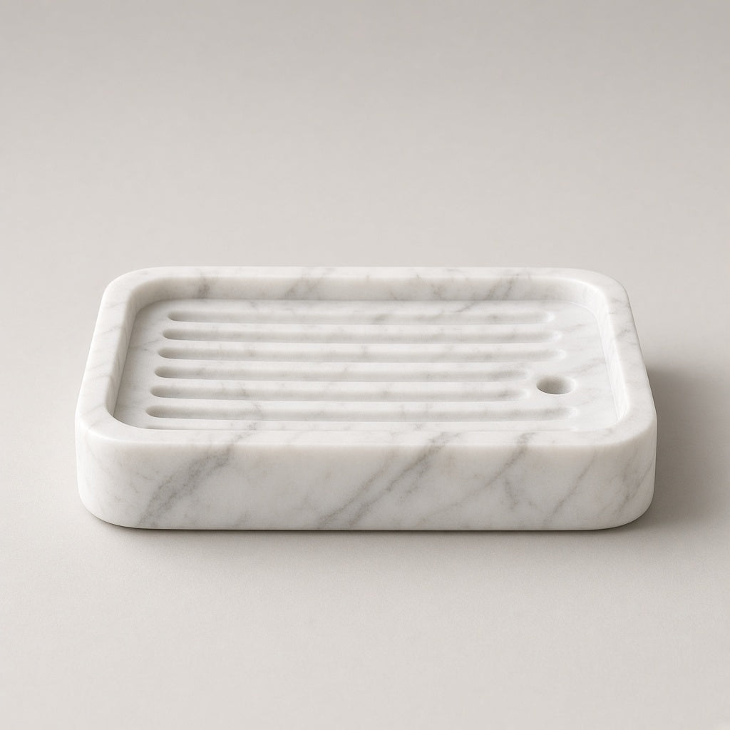 Marble soap dish