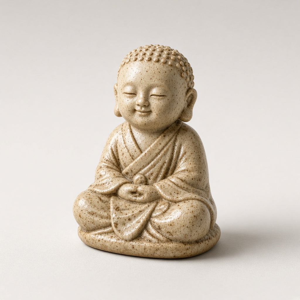 Miniature monk tea pet