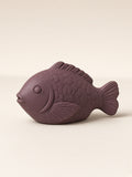 Purple clay fish tea pet