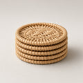 Rattan coaster set